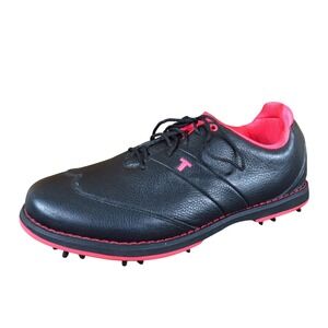 TRUE Linkswear F1-1111-065 Womens Golf Shoes Sz 6.5 Athletic Black Pink Leather
